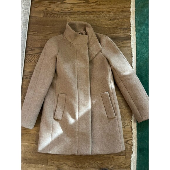 J. Crew Mercantile City Coat Wool blend Women’s Camel Tan Classic sz 00 ret $238 - Picture 10 of 10